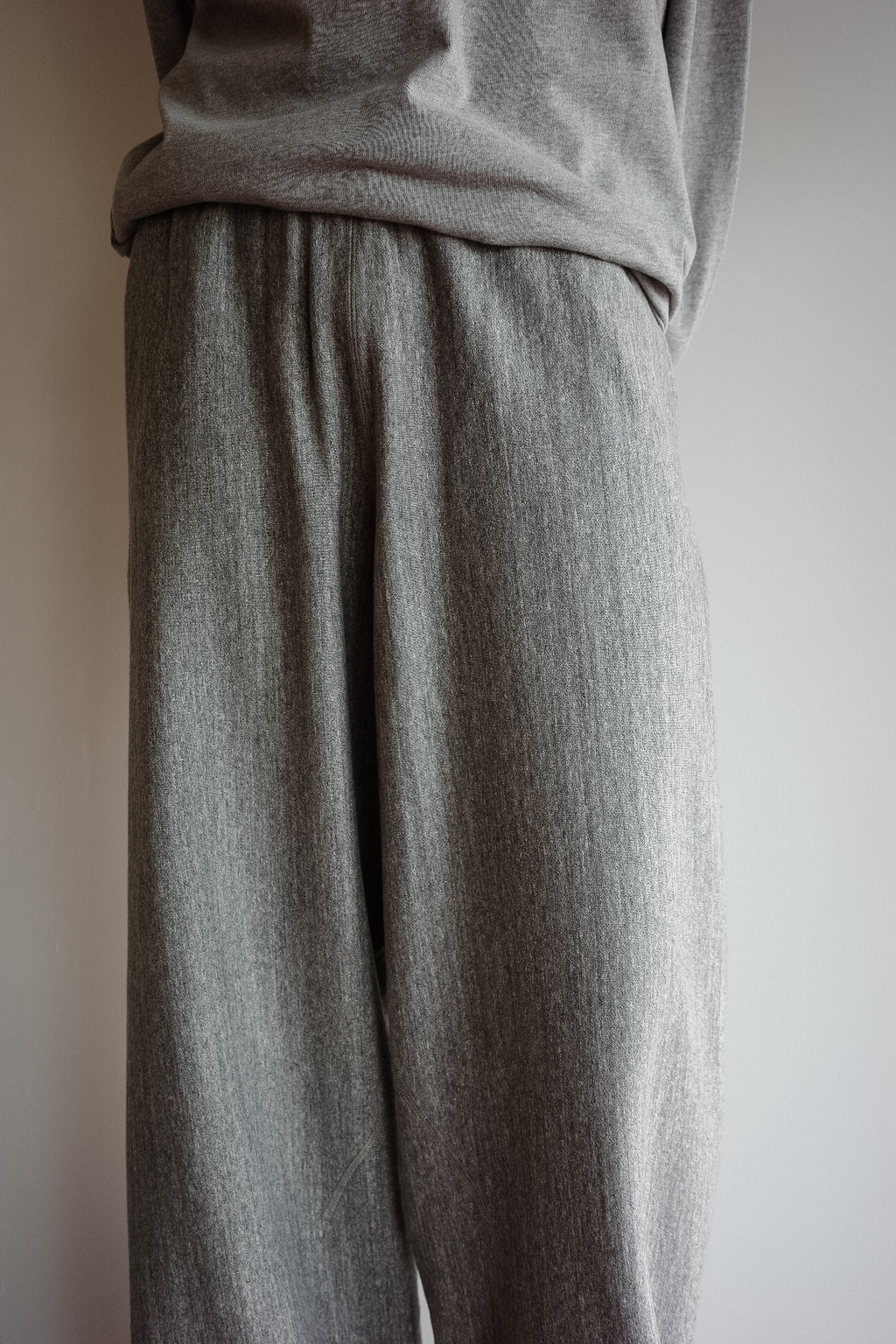 ULTERIOR FADED SILKY TERRY BAGGY SWEAT PANTS (The BORDER Edit.)
