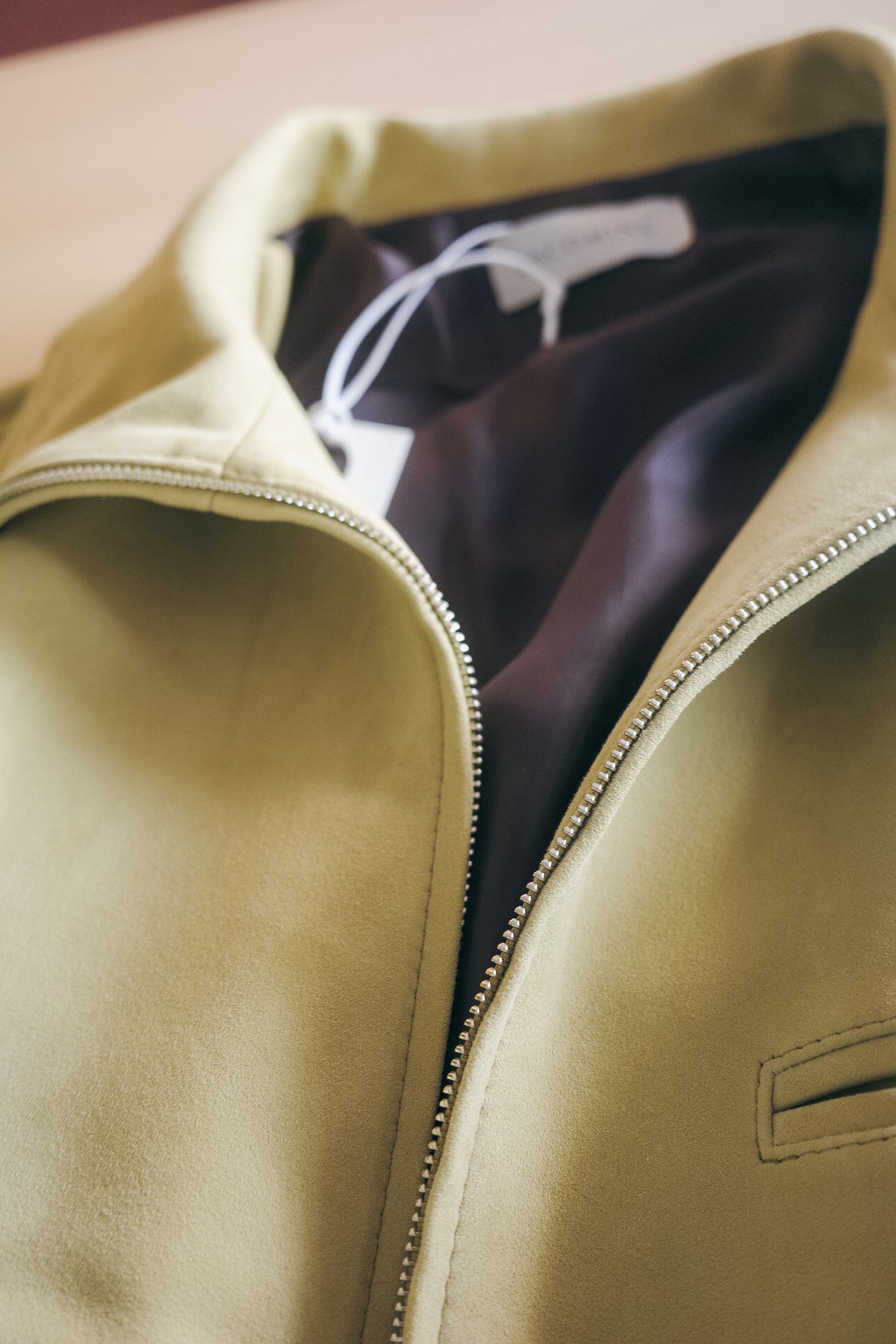 ENCOMING LEATHER FRONT ZIP BLOUSON