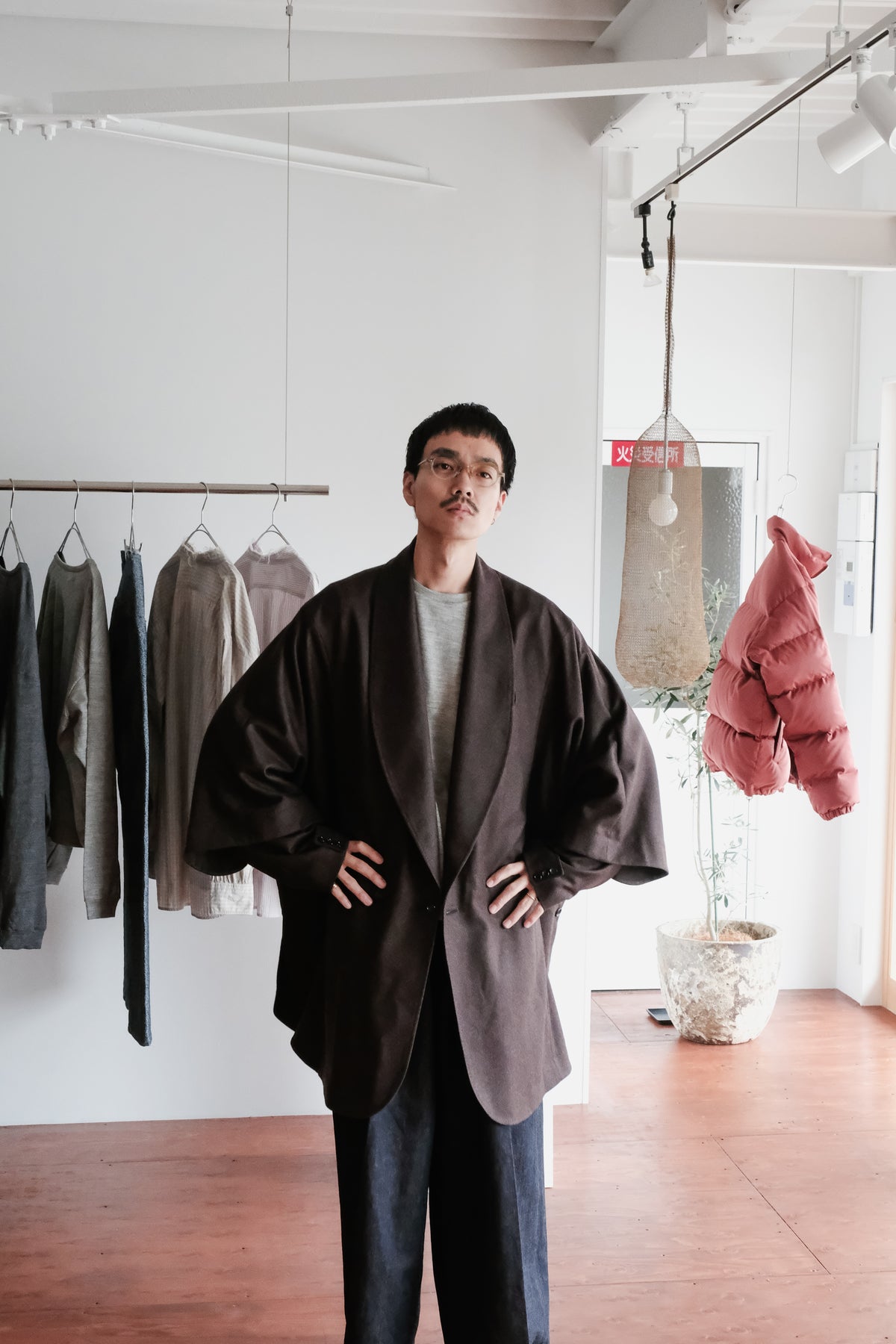 Gorsch Flannel Wool Cape Coat