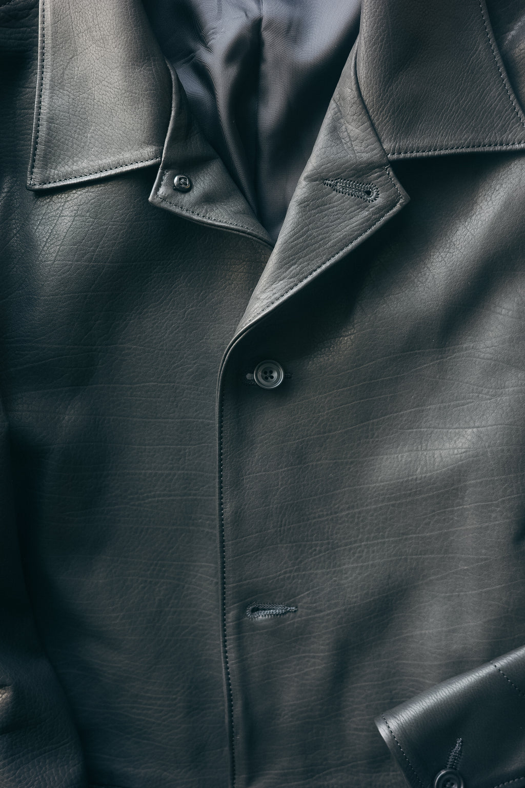 ULTERIOR CALF LEATHER COVERALL JKT
