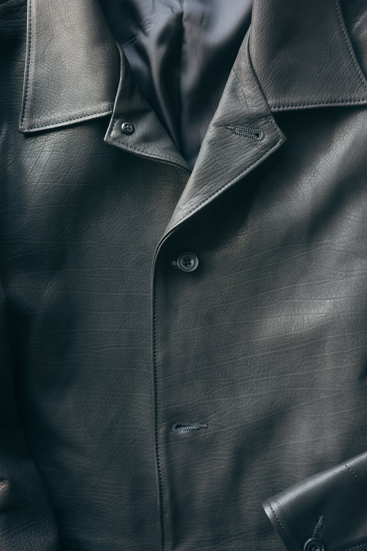 ULTERIOR CALF LEATHER COVERALL JKT