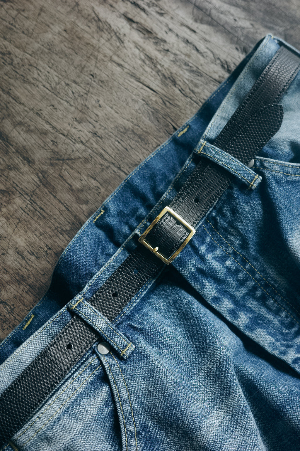 BISOWN LIZARD CLASSIC SQUARE BELT