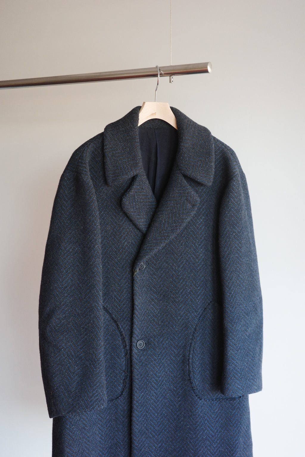 Gorsch Dynamic Herringbone Wool Double Coat