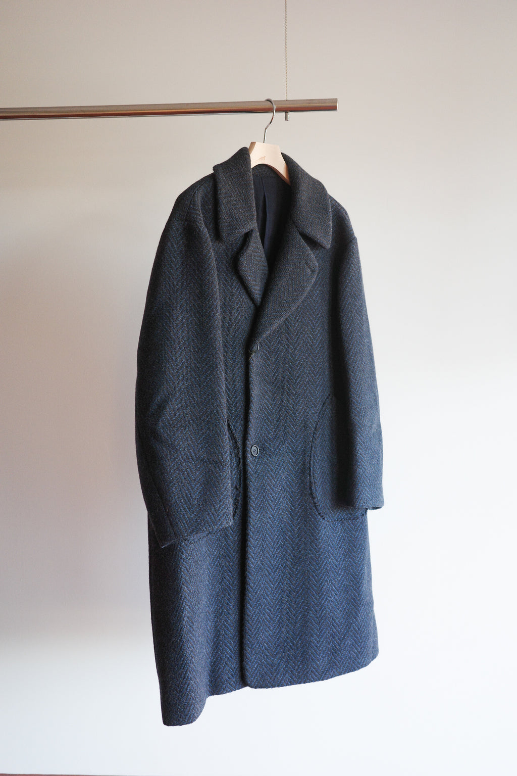 Gorsch Dynamic Herringbone Wool Double Coat