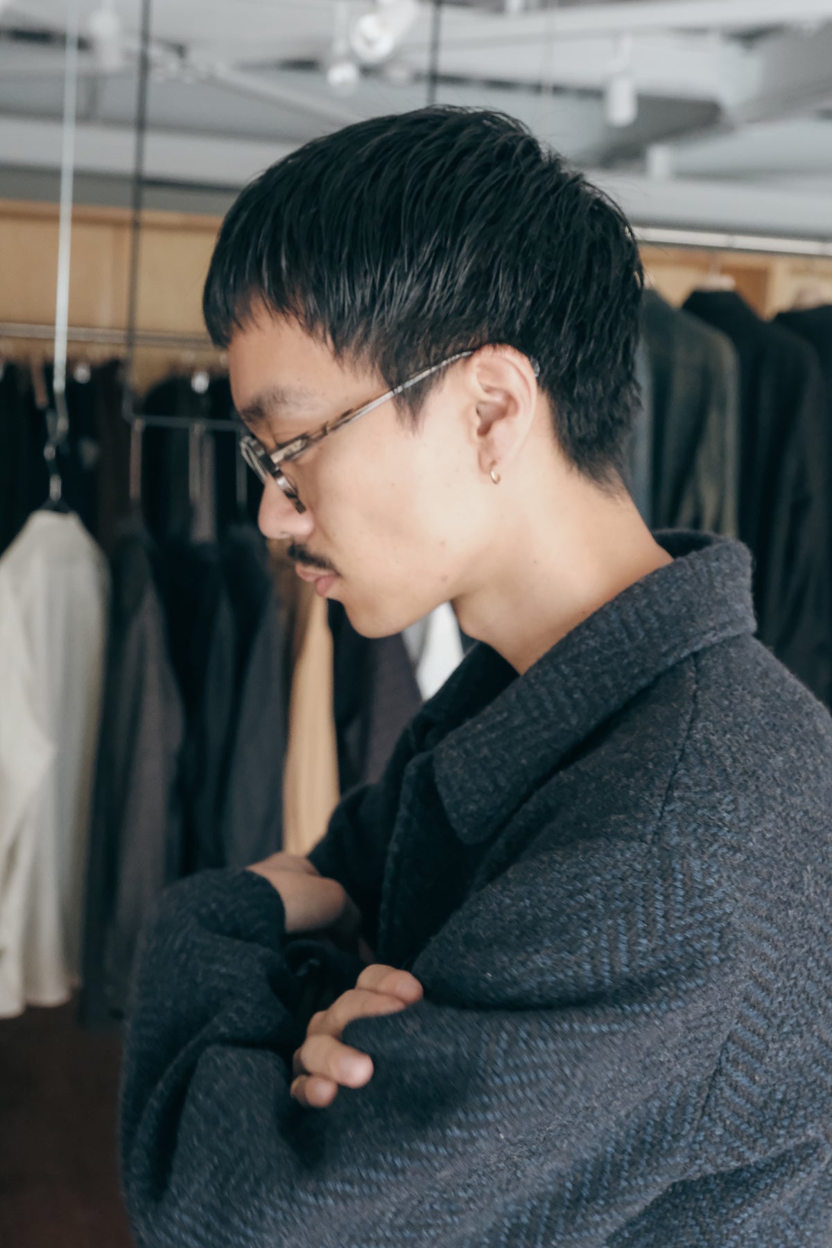Gorsch Dynamic Herringbone Wool Work Jacket