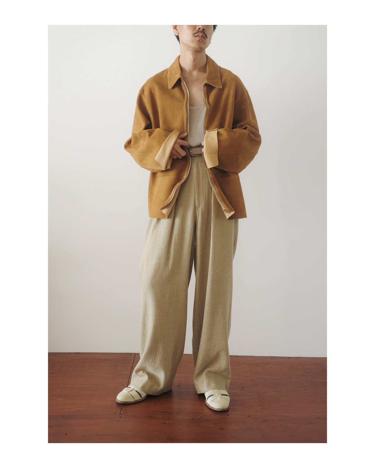 m's braque TUCKED BAGGY PANTS (The BORDER Edit.)