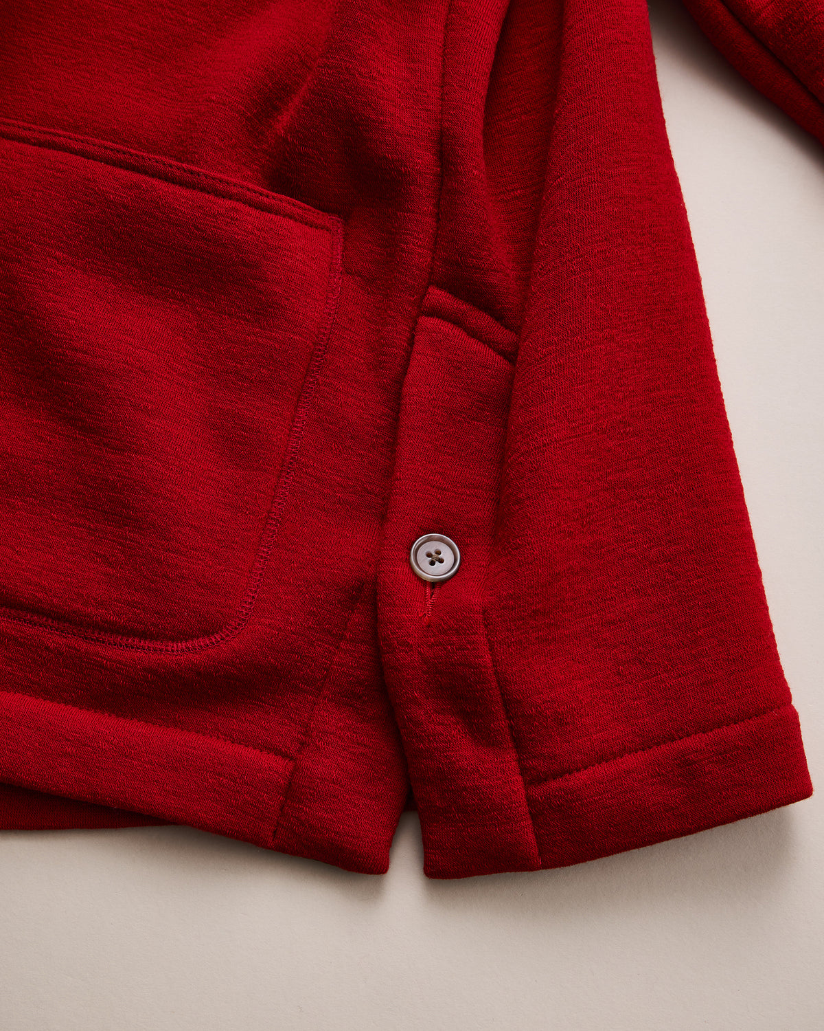 NICENESS BORLAND -WOOL FLEECE OVERSHIRT COAT-