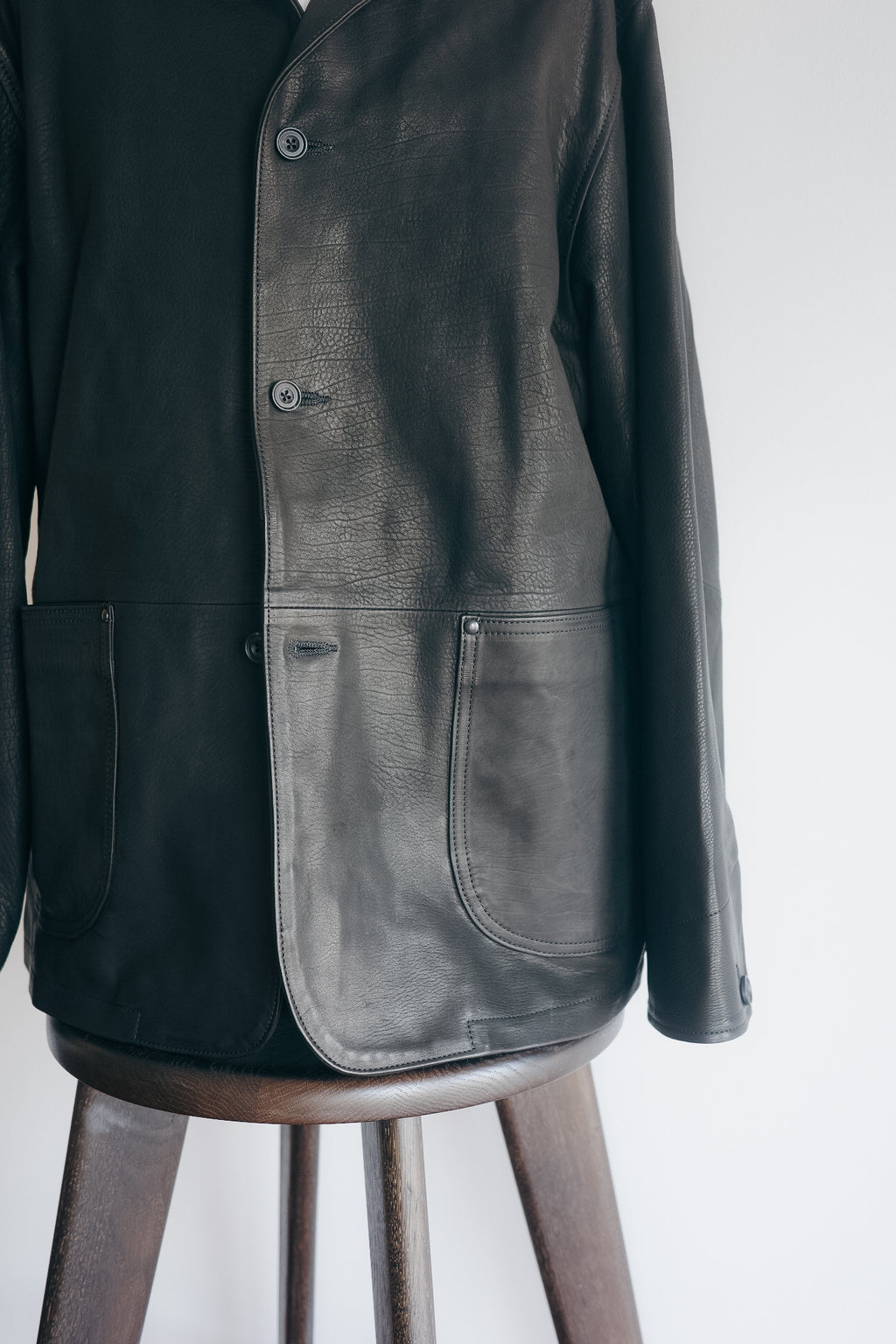 ULTERIOR CALF LEATHER COVERALL JKT