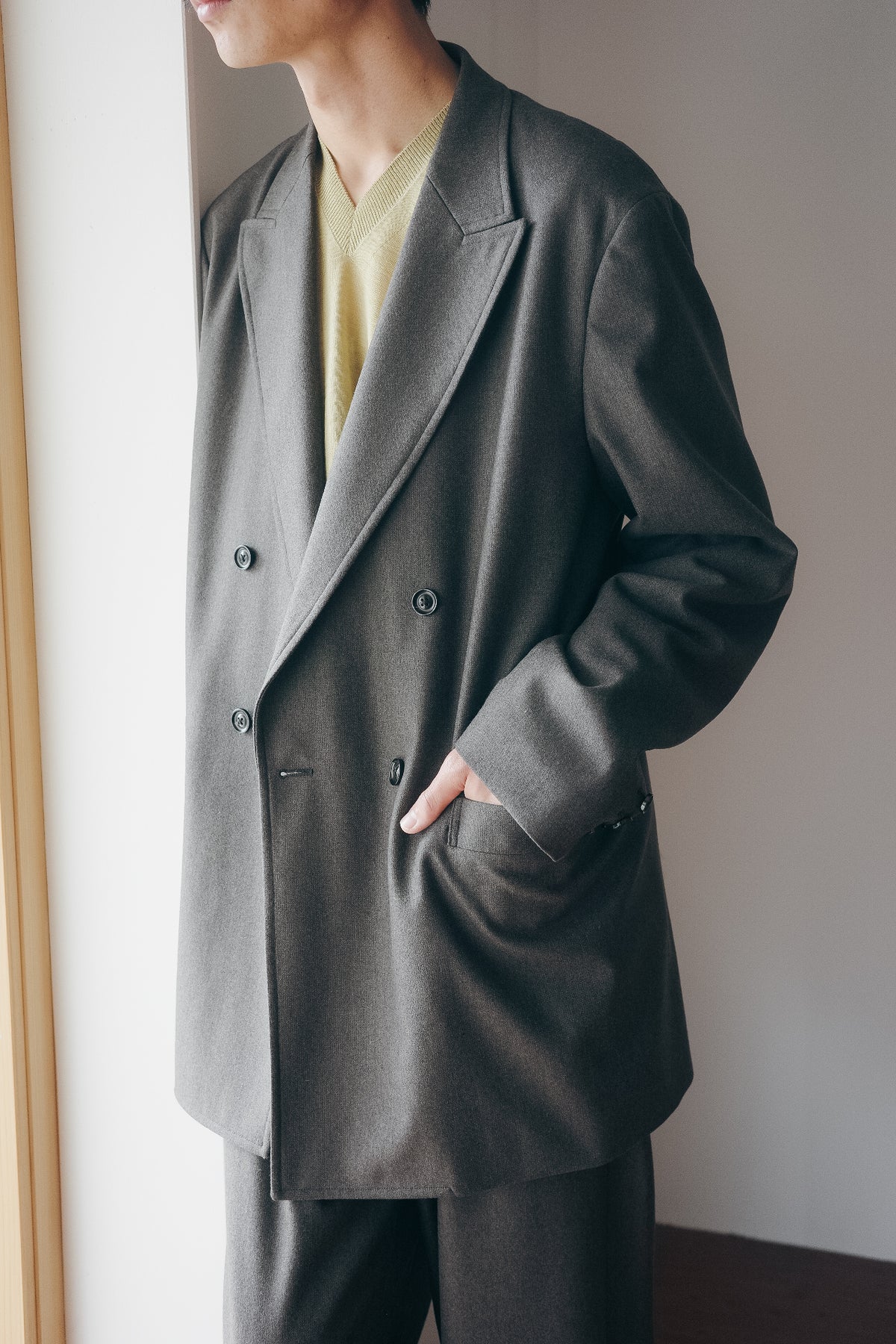 ULTERIOR W/CASH PANAMA CLOTH DB JKT