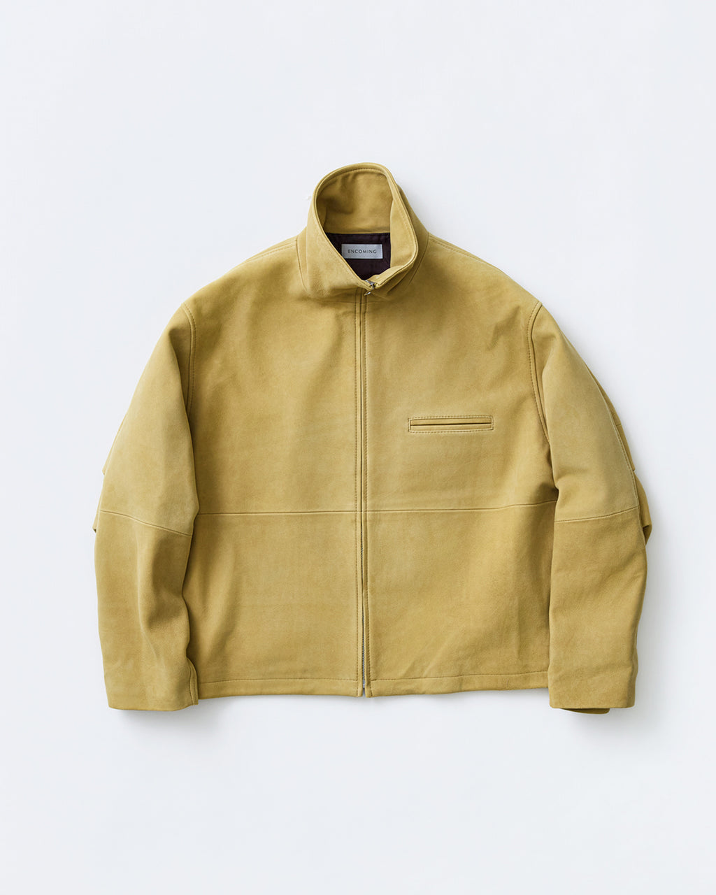 ENCOMING LEATHER FRONT ZIP BLOUSON