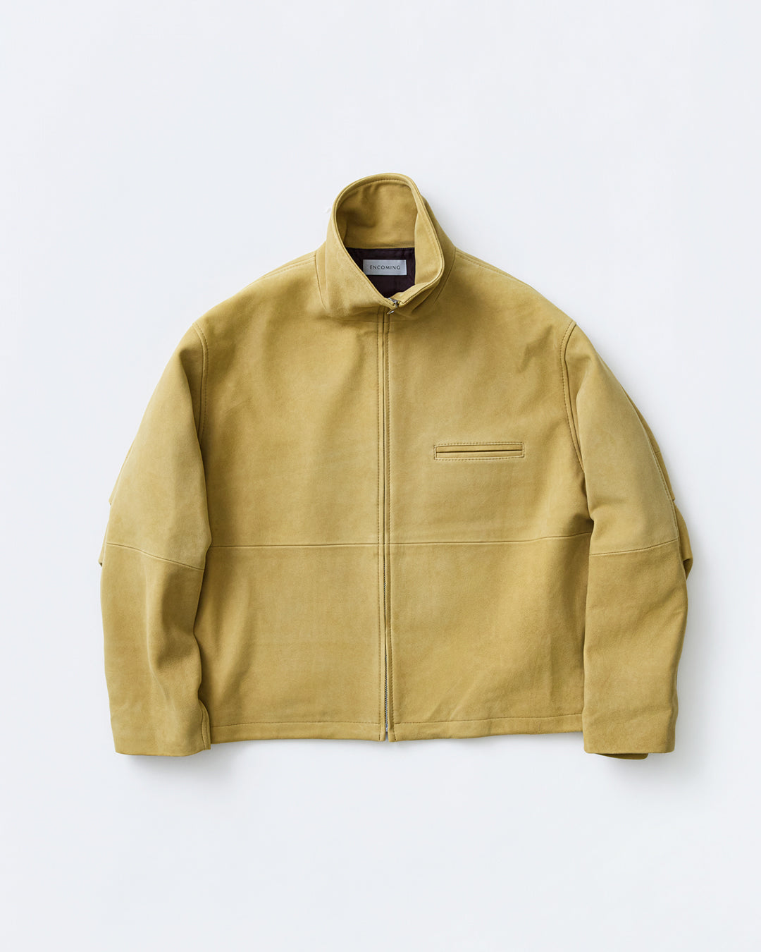 ENCOMING LEATHER FRONT ZIP BLOUSON