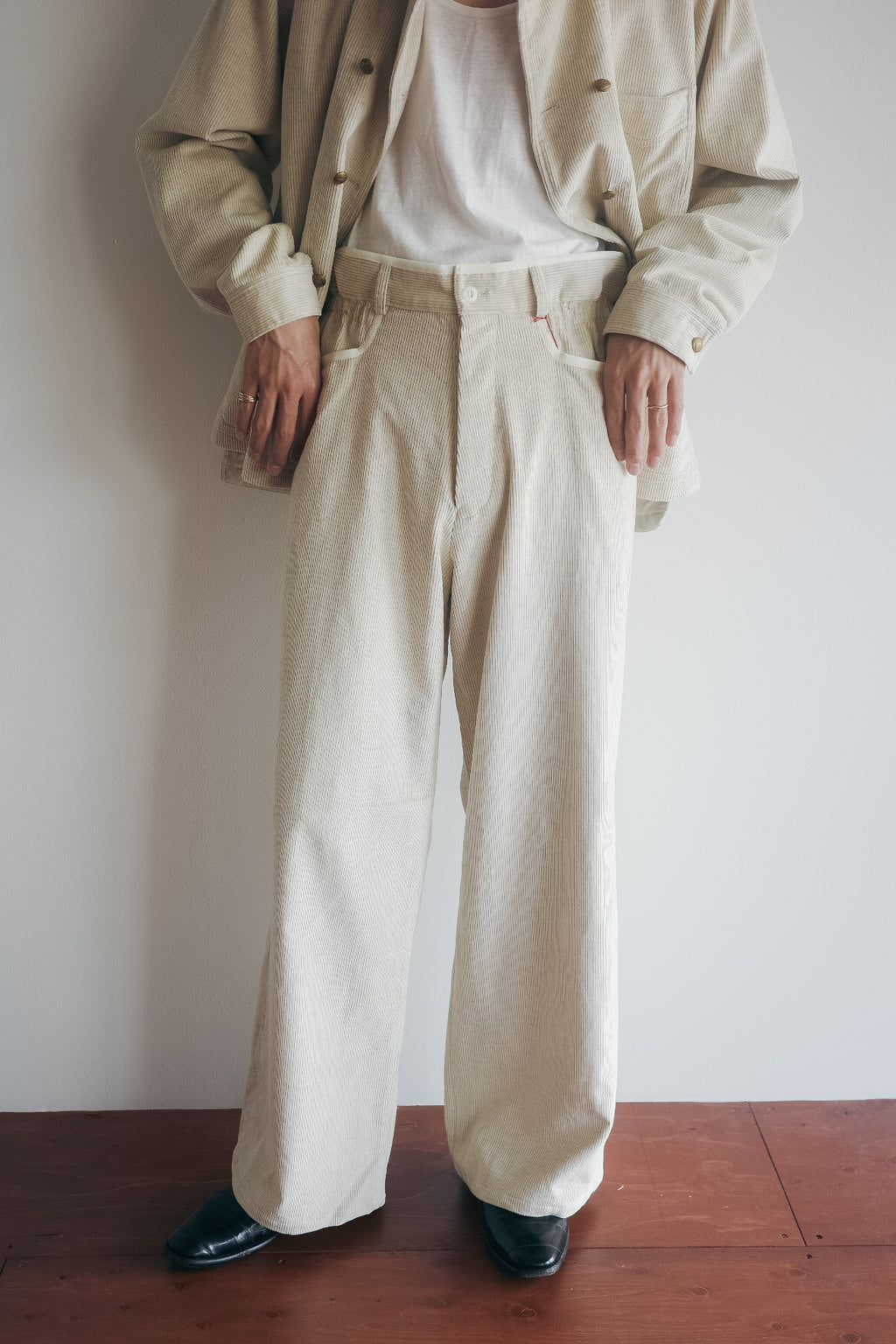 m's braque GATHERED WAIST WIDE PANTS