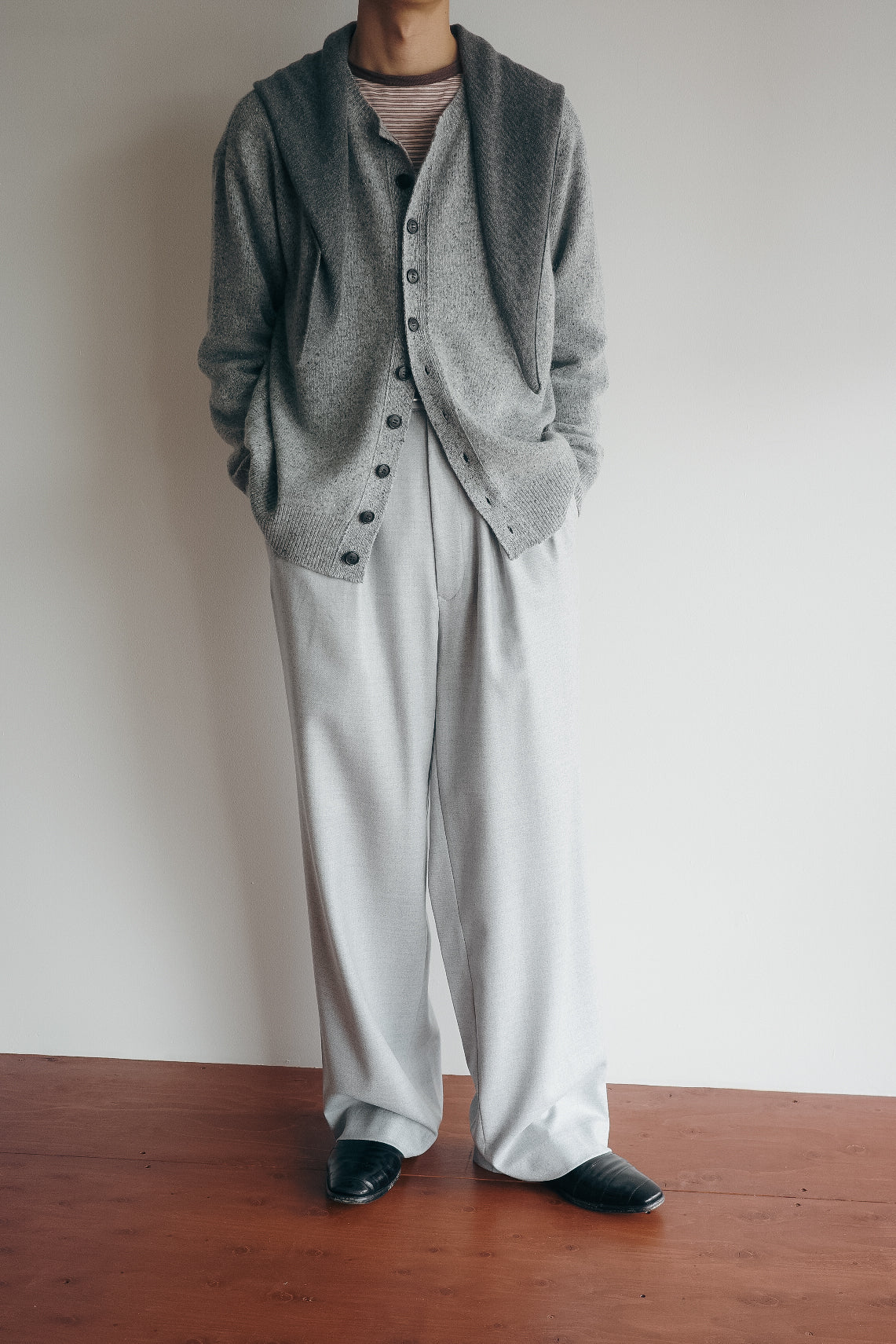 m's braque TUCKED BAGGY PANTS (The BORDER Edit.)