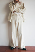 m's braque GATHERED WAIST WIDE PANTS