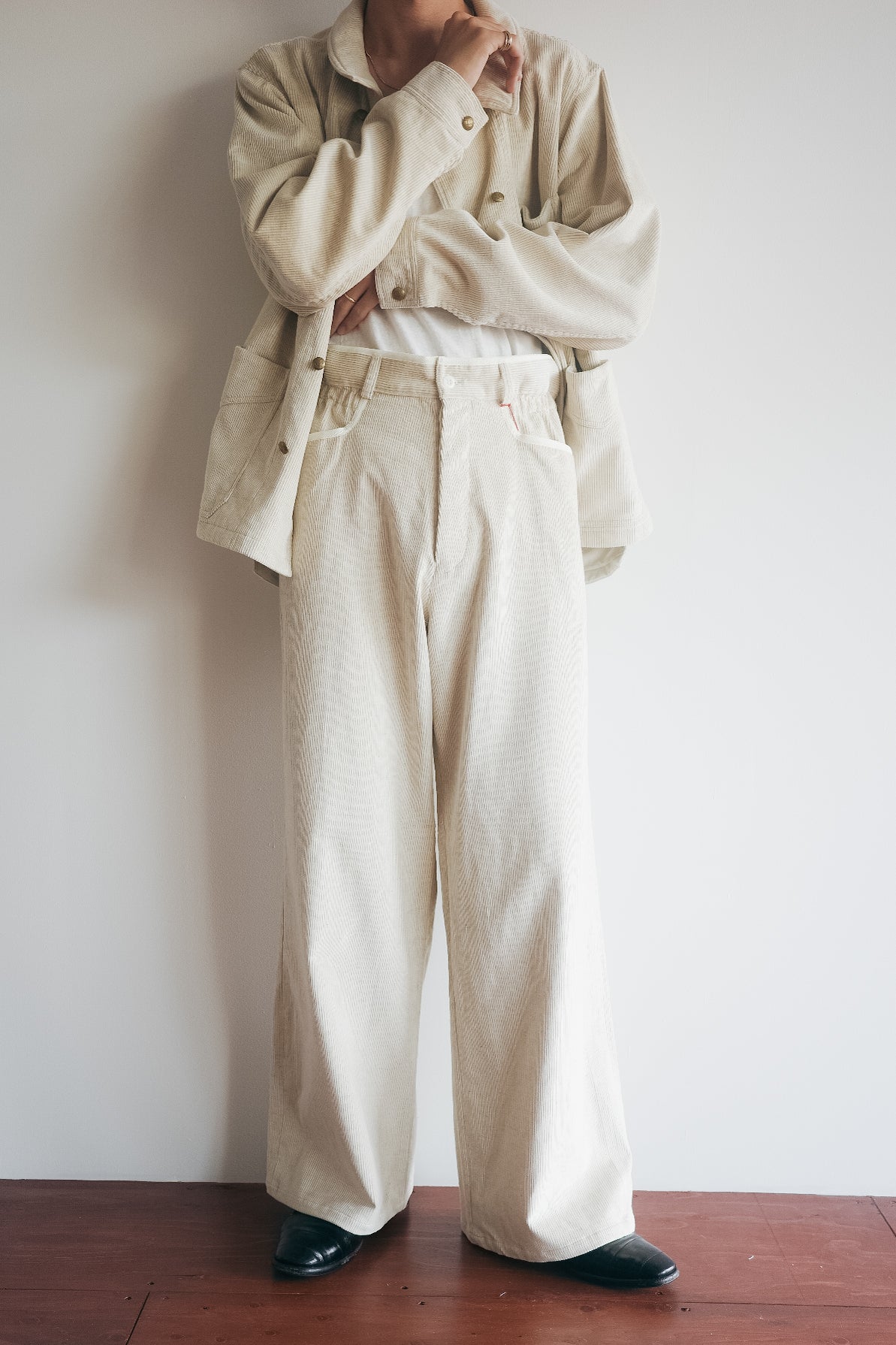 m's braque GATHERED WAIST WIDE PANTS