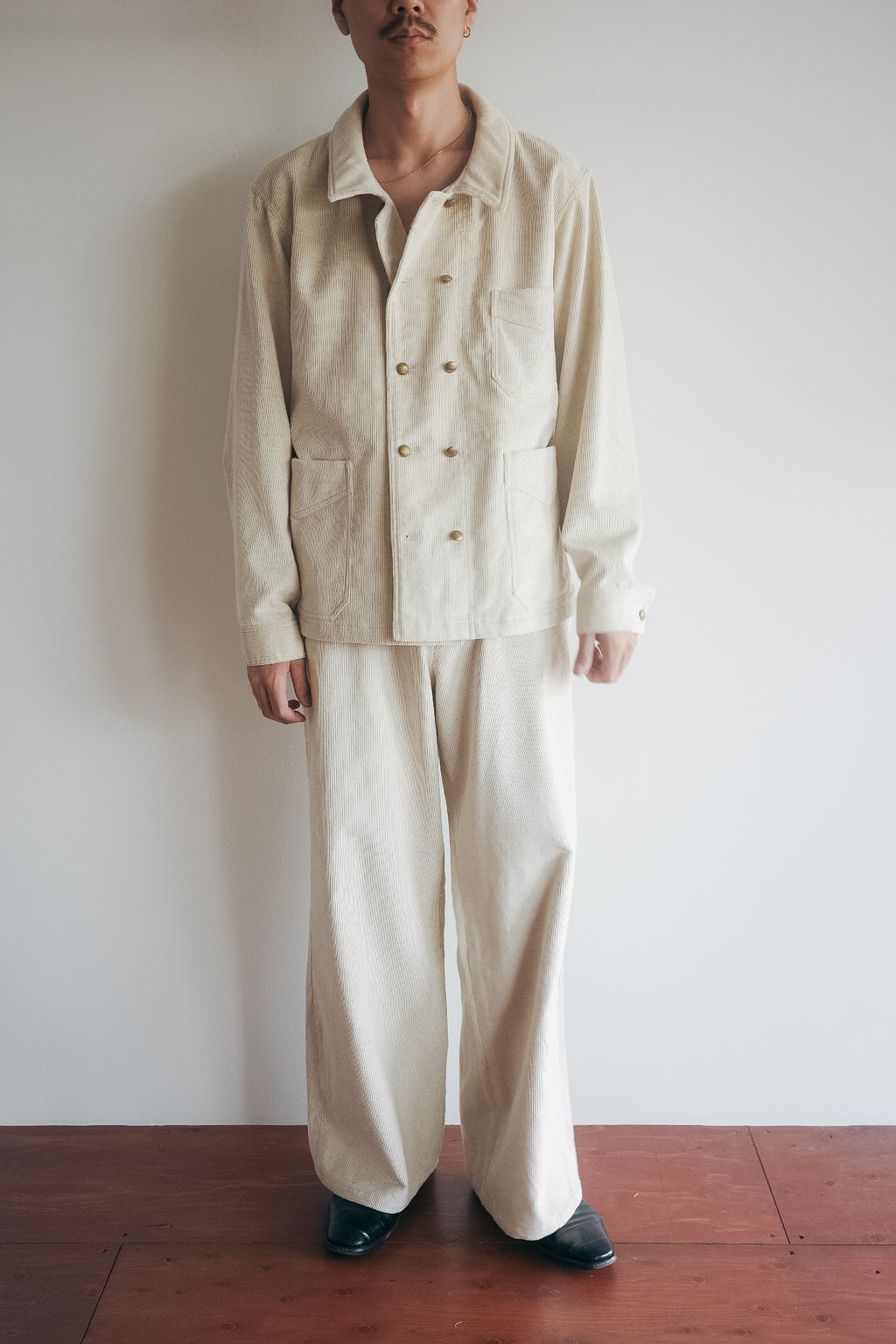 m's braque DOUBLE BREASTED COVERALL