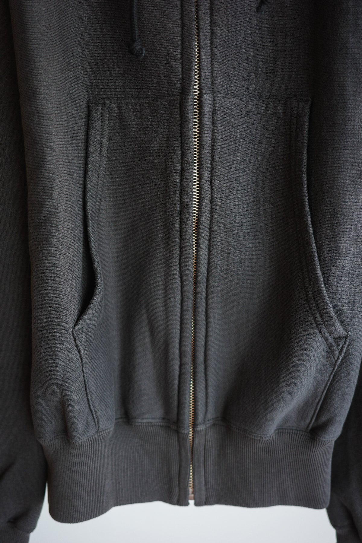 ULTERIOR FADED SILKY TERRY RW ZIP UP PARKA (The BORDER Edit)