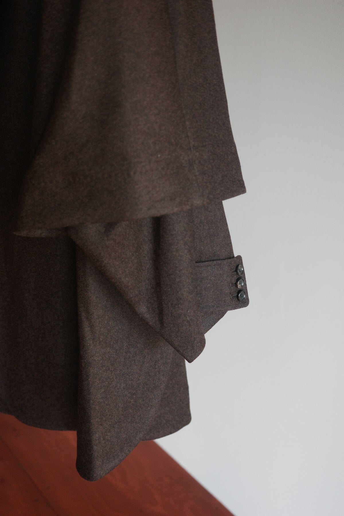 Gorsch Flannel Wool Cape Coat