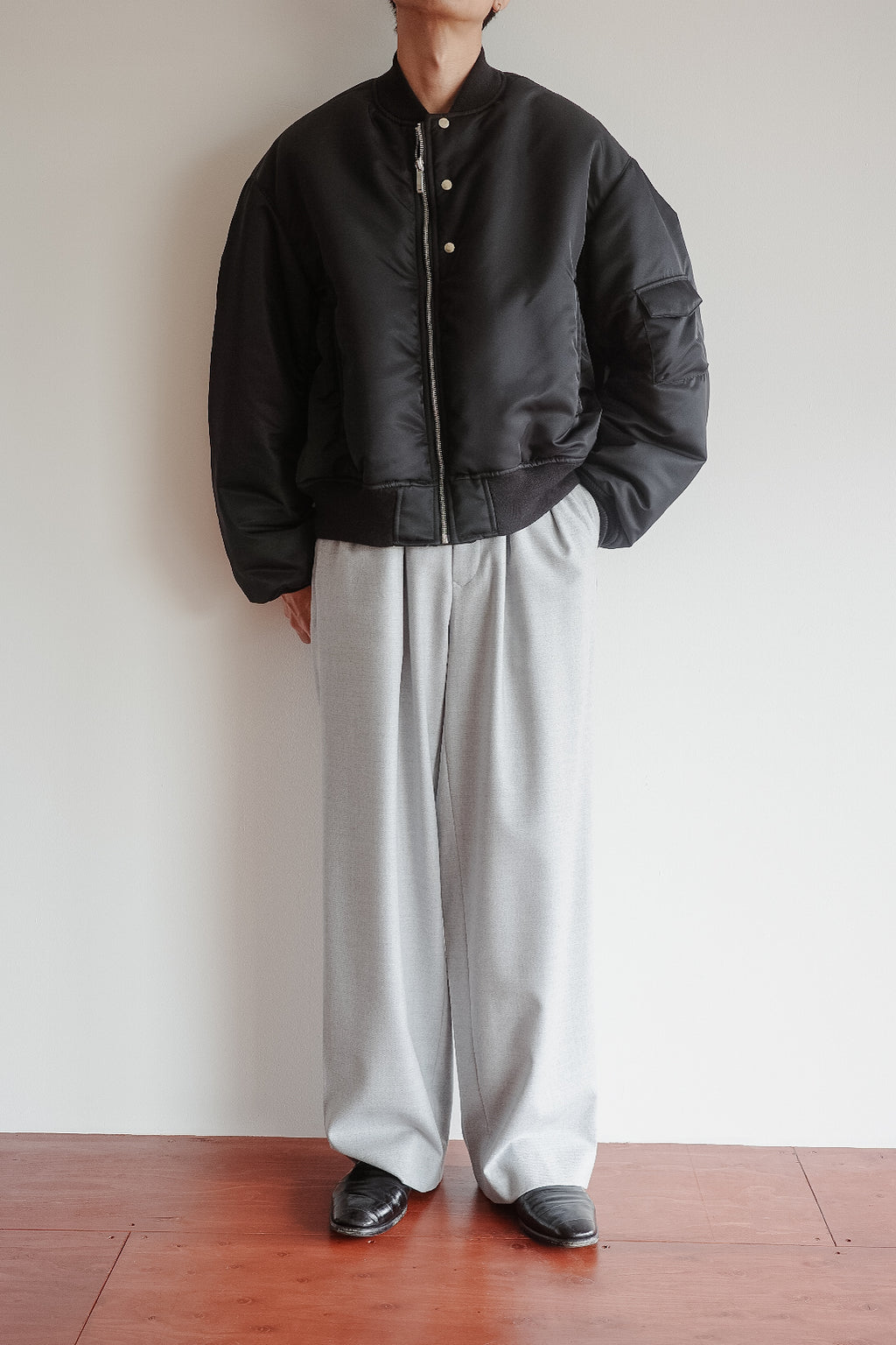 m's braque TUCKED BAGGY PANTS (The BORDER Edit.)