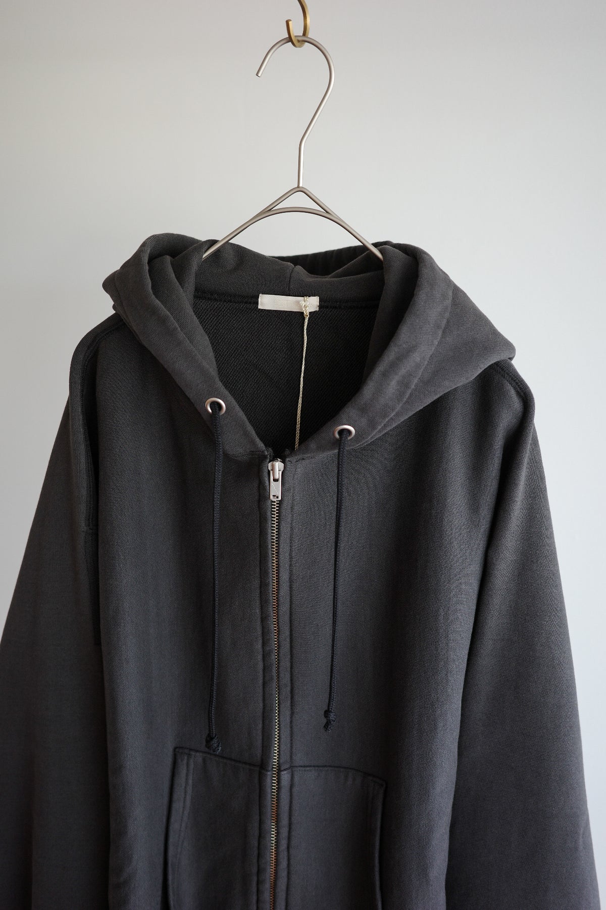 ULTERIOR FADED SILKY TERRY RW ZIP UP PARKA (The BORDER Edit)
