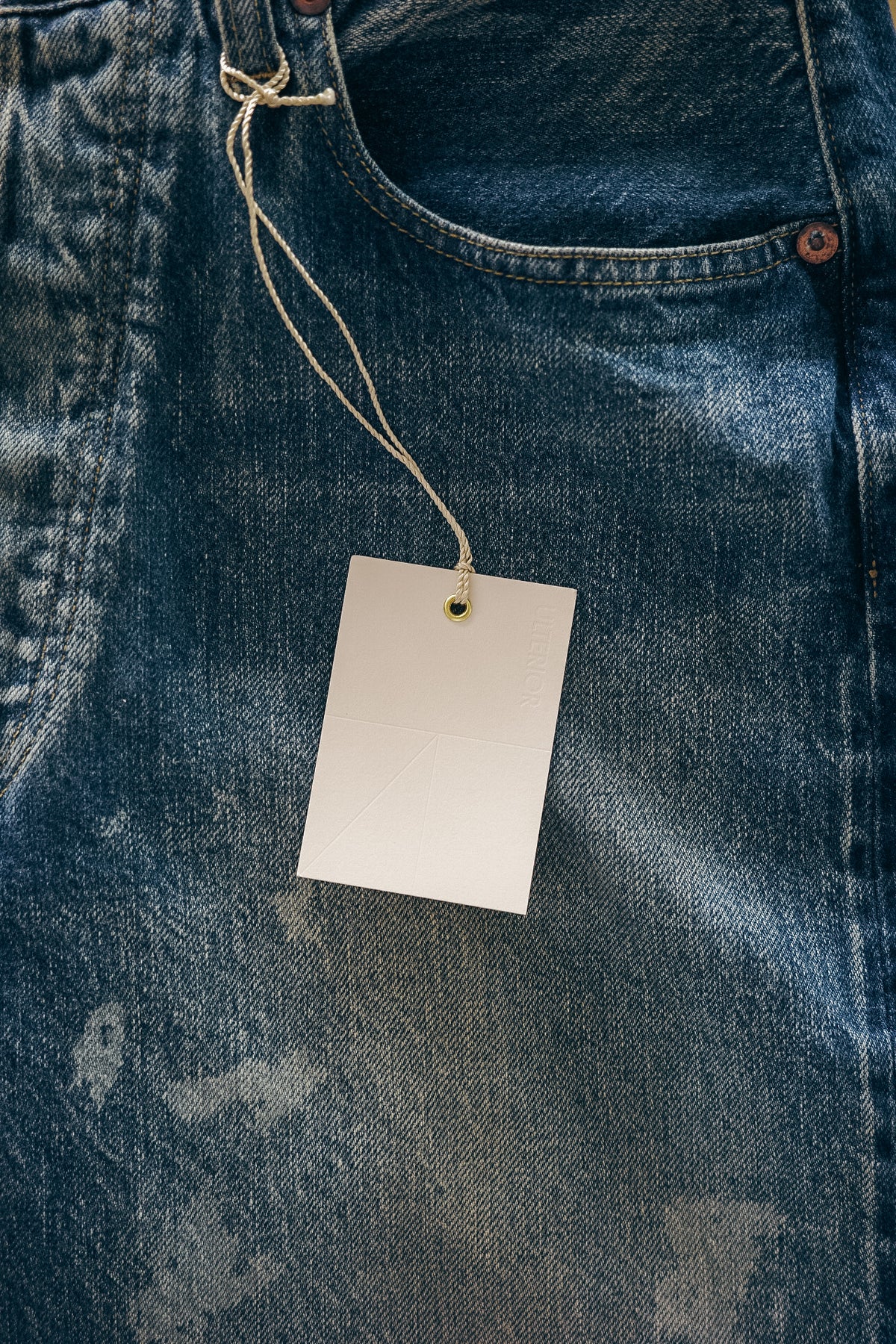 ULTERIOR AGING WASHED SELVEDGE DENIM 5P PANTS