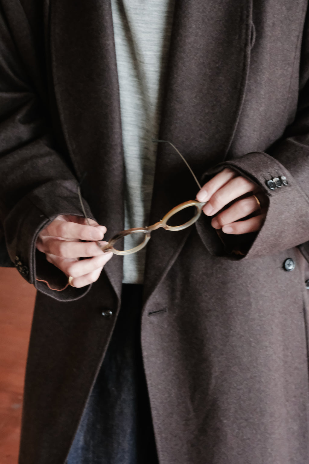 Gorsch Flannel Wool Cape Coat
