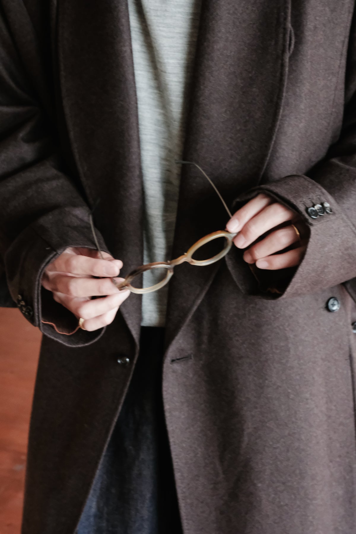 Gorsch Flannel Wool Cape Coat