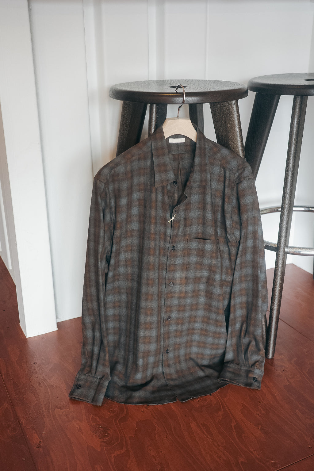 ULTERIOR SUPER LIGHT FADED CHECK SHIRT