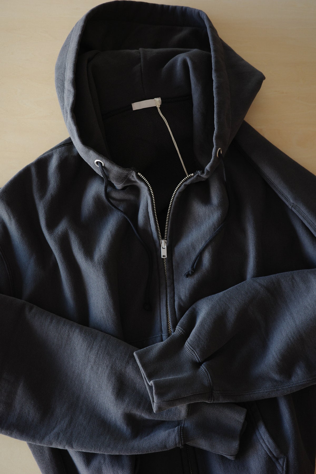 ULTERIOR FADED SILKY TERRY RW ZIP UP PARKA (The BORDER Edit)