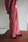 ULTERIOR FADED SILKY TERRY BAGGY SWEAT PANTS (The BORDER Edit.)