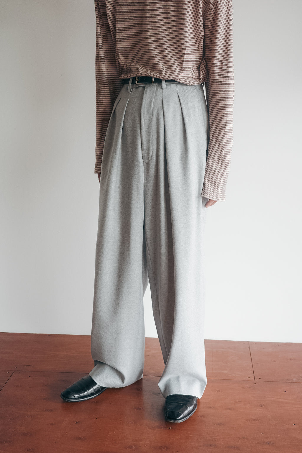 m's braque TUCKED BAGGY PANTS (The BORDER Edit.)