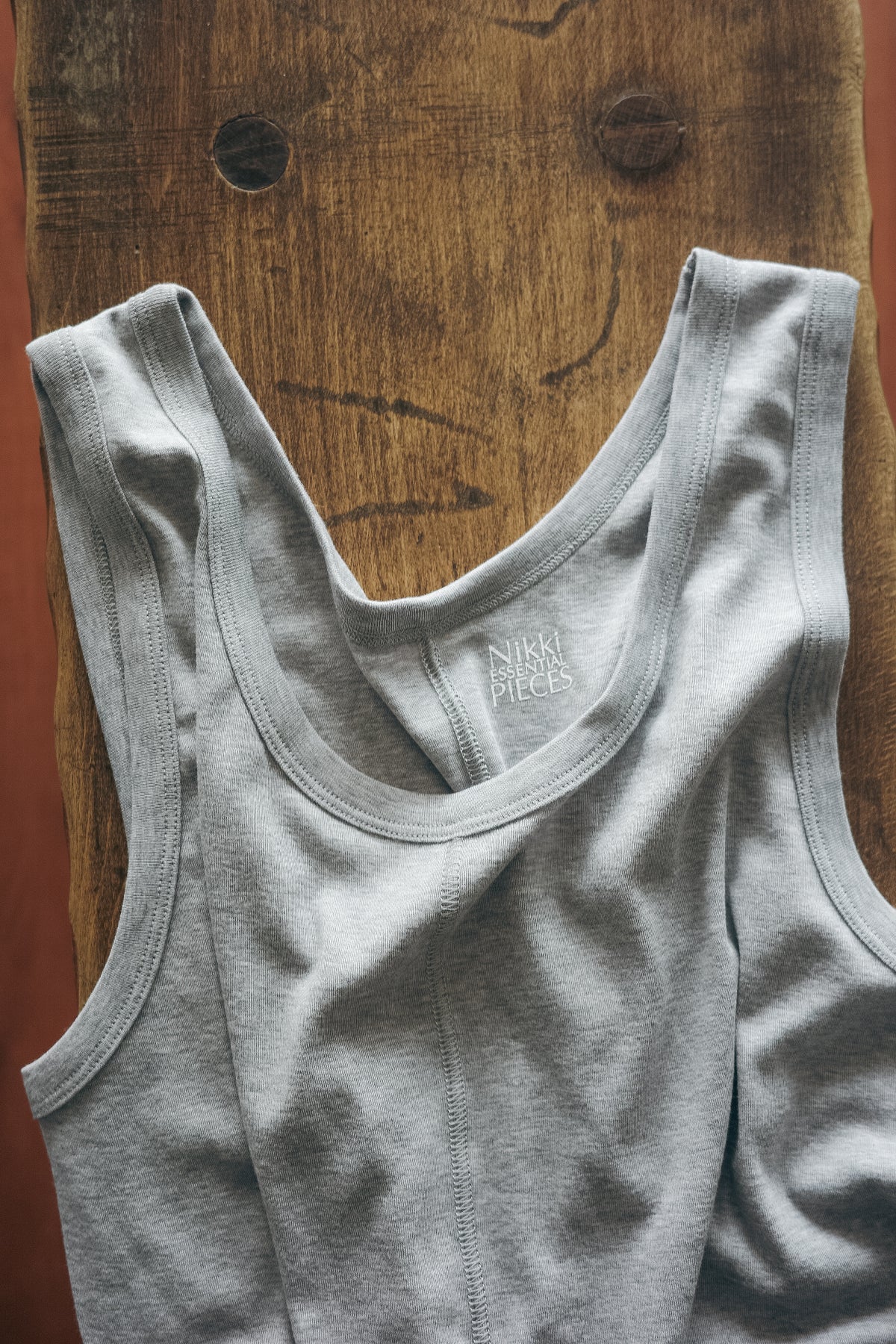 Nikki ESSENTIAL PIECES Giza Cotton Fraise Stitch Tank Top (The BORDER Edit.)