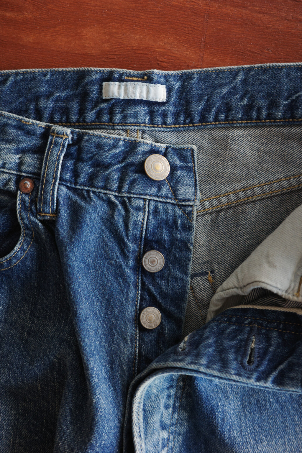 ULTERIOR AGING WASHED SELVEDGE DENIM 5P PANTS