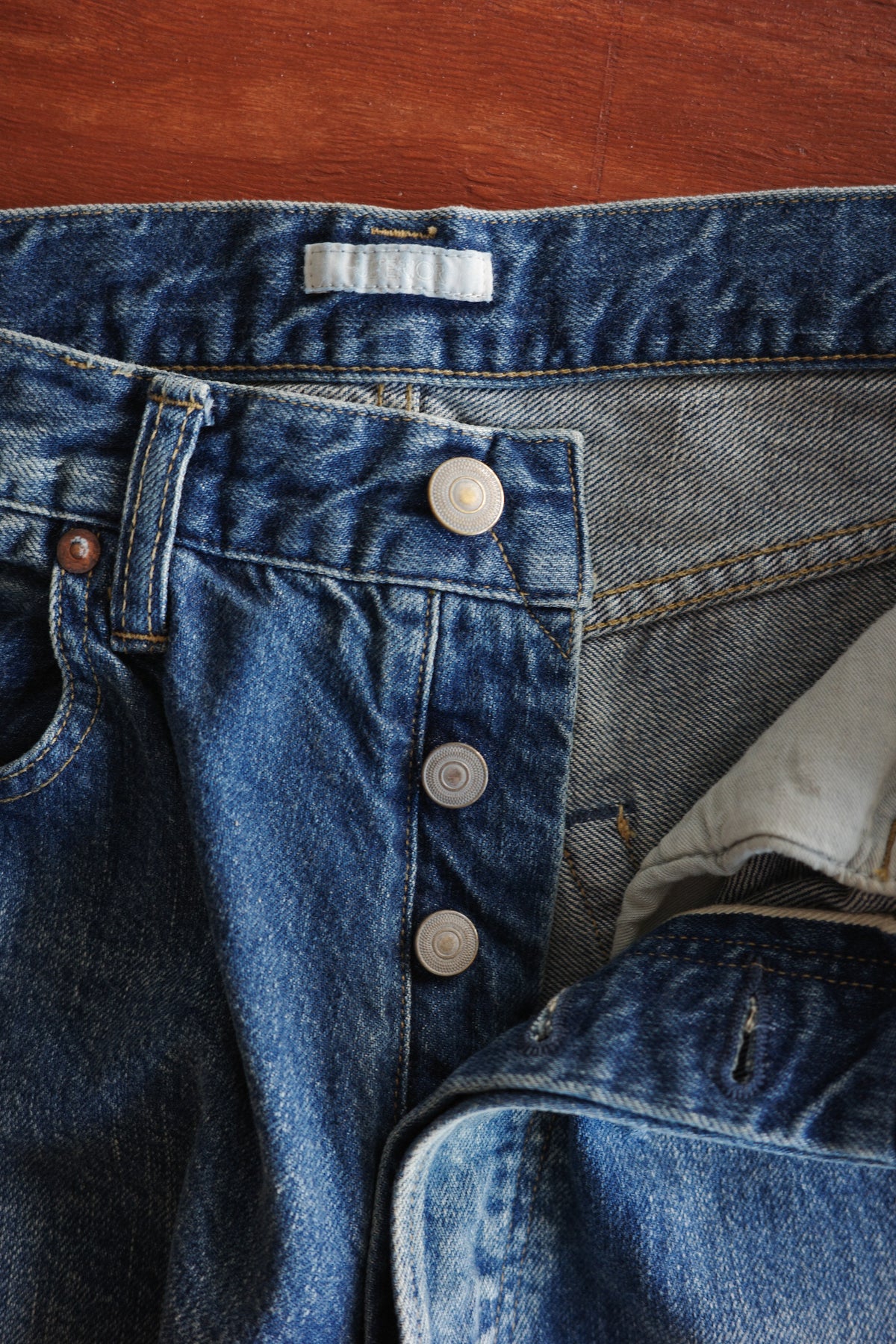 ULTERIOR AGING WASHED SELVEDGE DENIM 5P PANTS