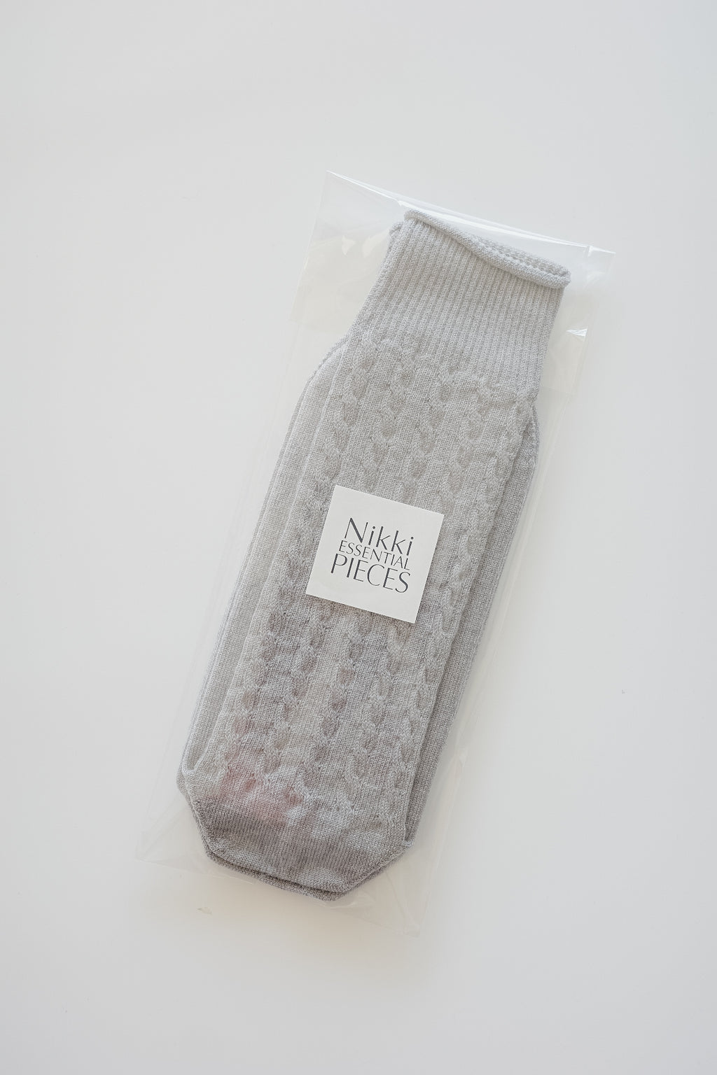 Nikki ESSENTIAL PIECES Wool Cable Stiitch Socks