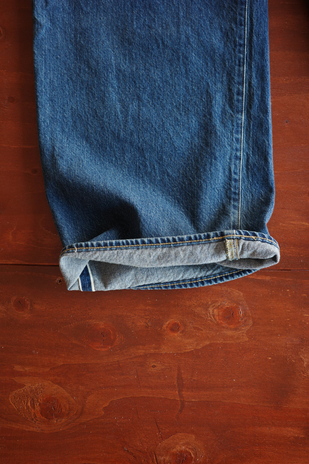 ULTERIOR AGING WASHED SELVEDGE DENIM 5P PANTS